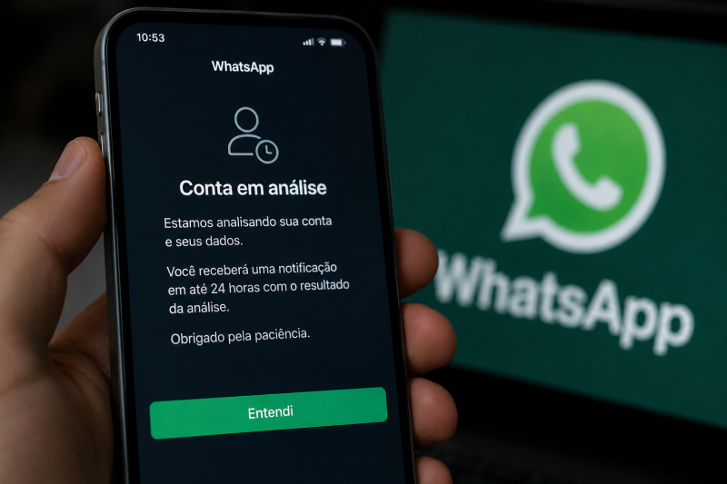 Conta em análise no WhatsApp: usuários relatam bloqueios inesperados