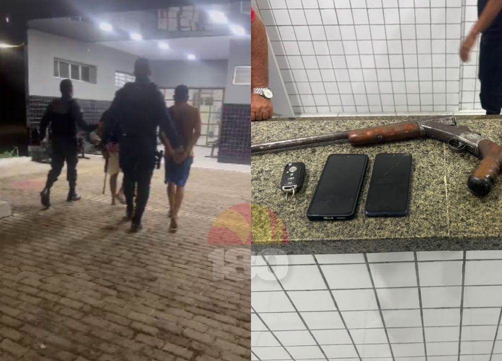 Dois homens são presos com arma artesanal durante abordagem em Parnaíba