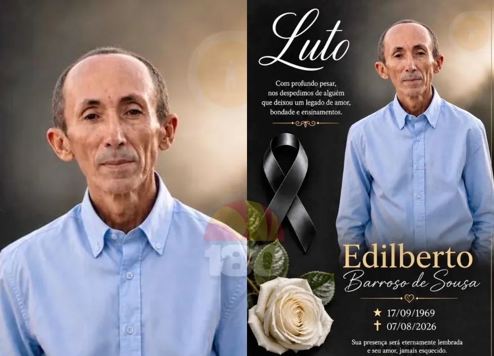 Edilberto Barroso de Sousa, agente de endemias em Oeiras, morre aos 56 anos