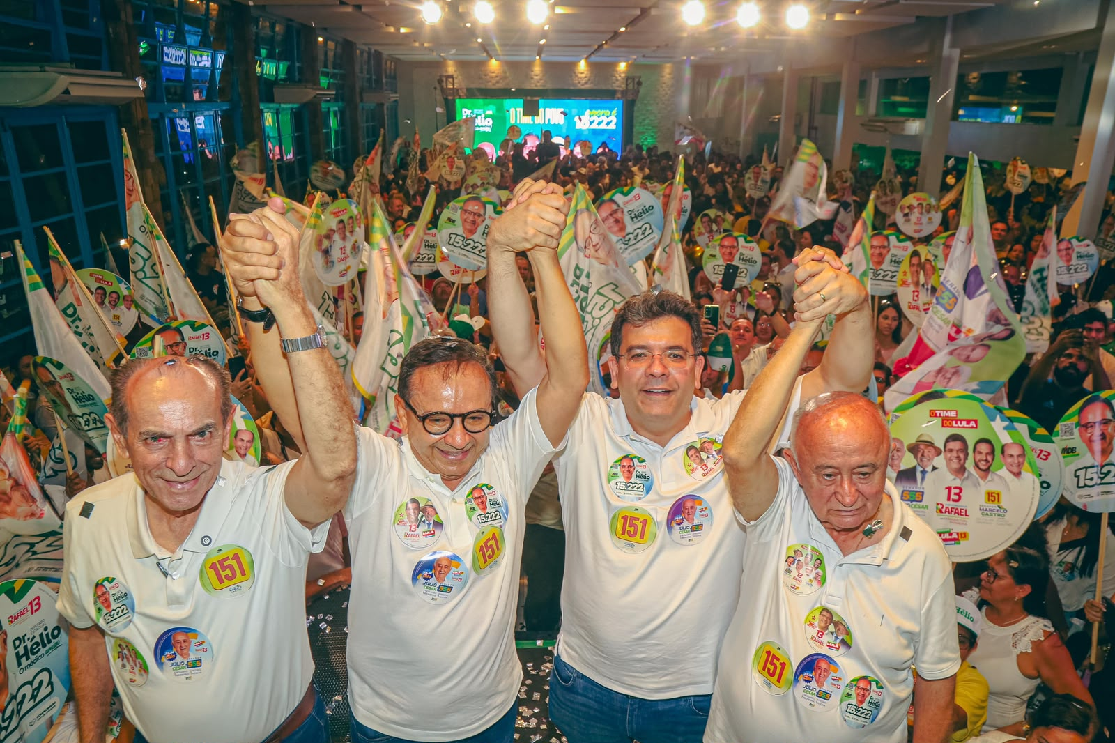 Em Parnaíba, Rafael Fonteles reafirma apoio a Dr. Hélio durante lançamento de candidatura