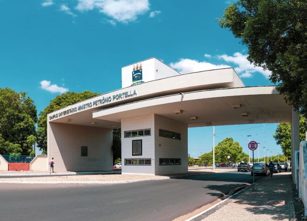 Fachada da UFPI, Universidade Federal do Piauí, sede, ilustração