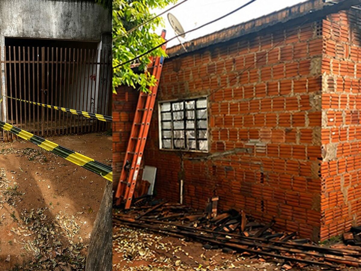 Homem é encontrado carbonizado dentro de casa após incêndio em Três Lagoas