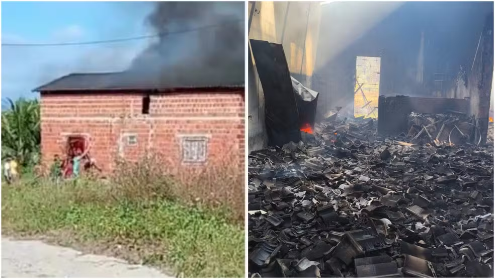 Homem incendeia casa da ex-mulher, com a filha adolescente trancada no imóvel