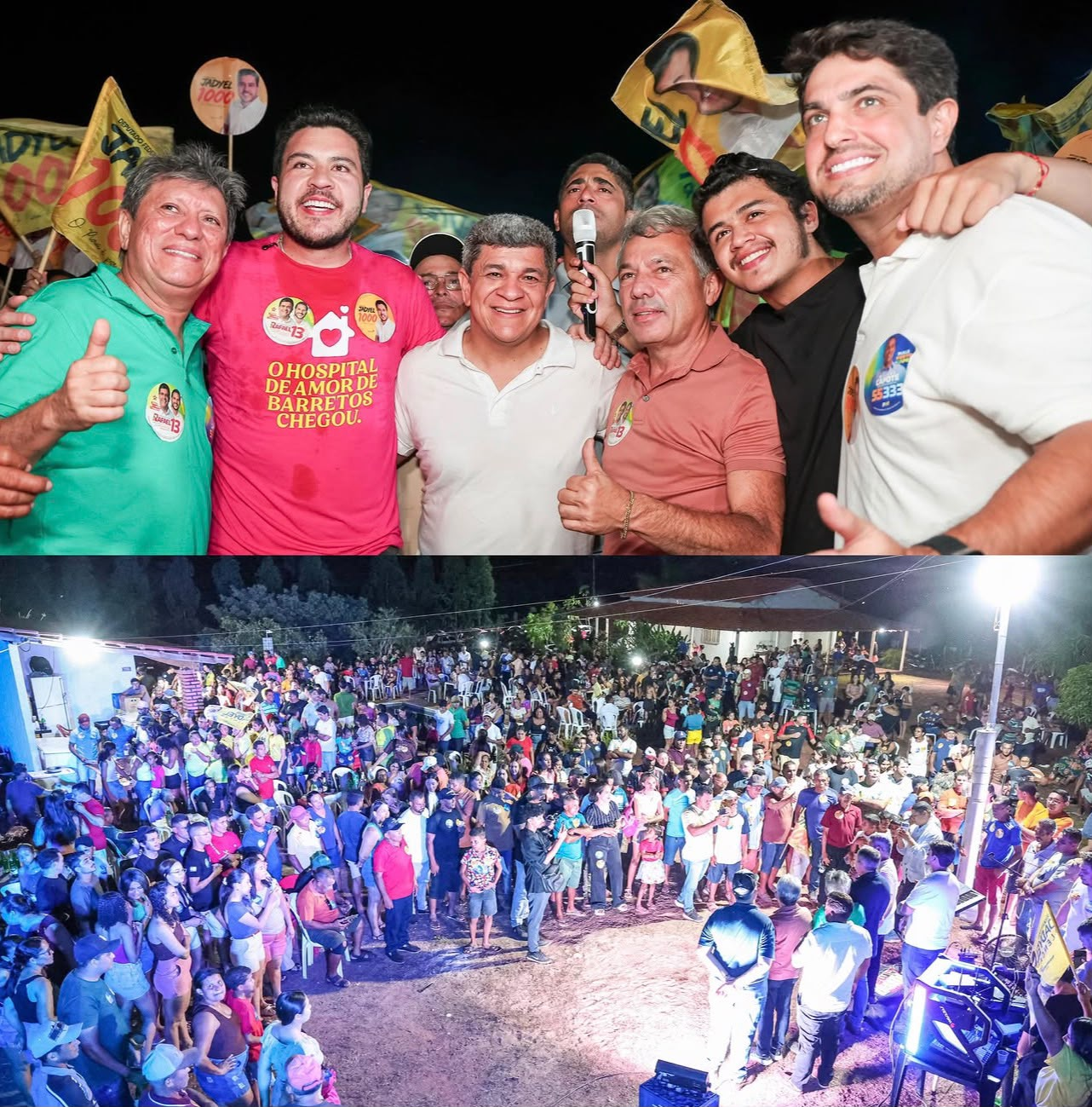 Jadyel Alencar e Wilson Capote participam de grande mobilização política em União