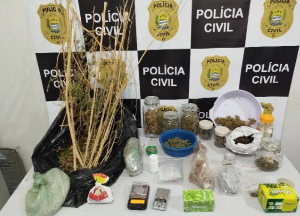 Justiça converte prisão em flagrante em preventiva de homem preso com maconha e ecstasy em Oeiras