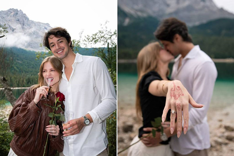 Luísa Sonza é pedida em casamento por Luis Ribeirinho na Alemanha