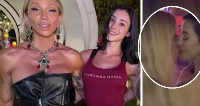 Maya Massafera dá beijão em influenciadora e viraliza
