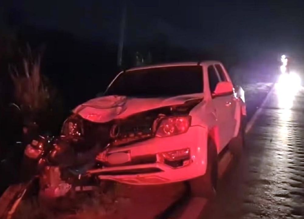 Motociclista morre após ser atingido na traseira por caminhonete em Cuiabá