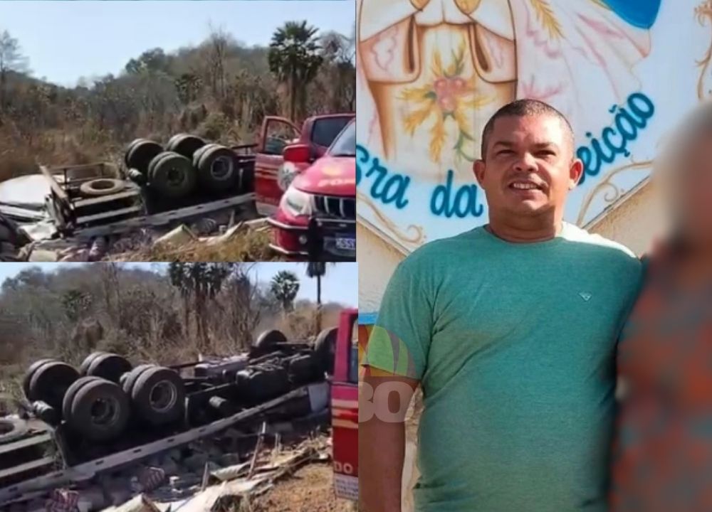 Motorista de 41 anos morre após caminhão tombar na BR-316, em Monsenhor Gil