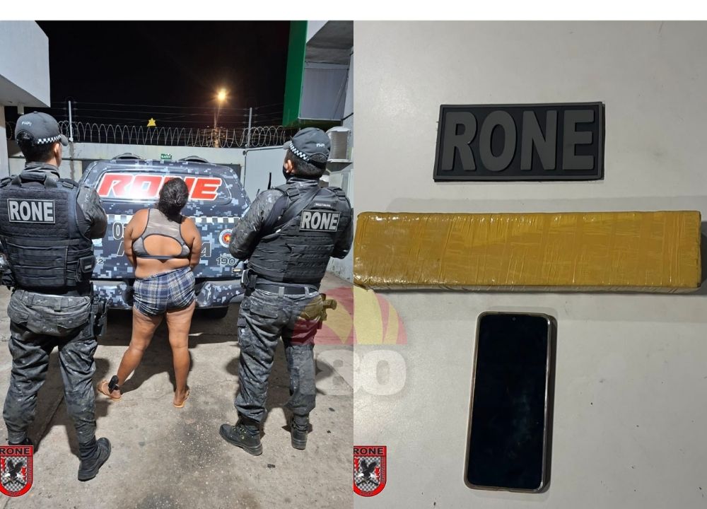 Mulher é presa com tablete de maconha após tentar fugir de abordagem em Teresina