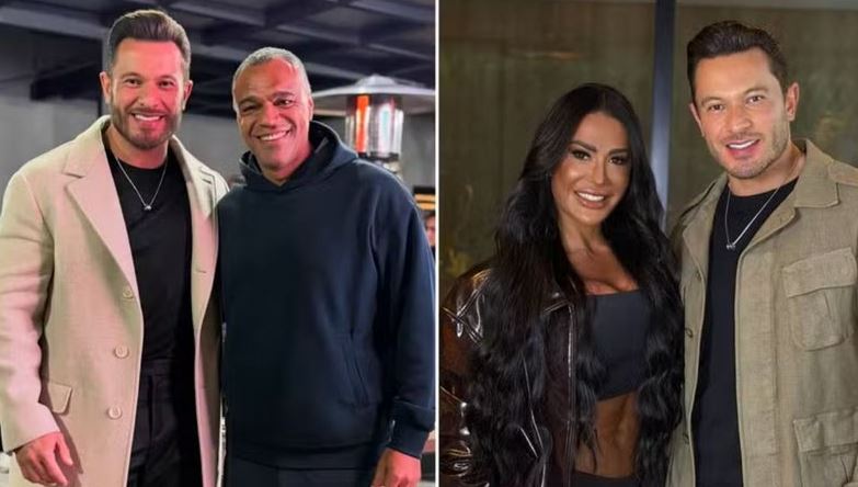 Namorado de Gracyanne Barbosa parabeniza Denilson e musa fitness reage
