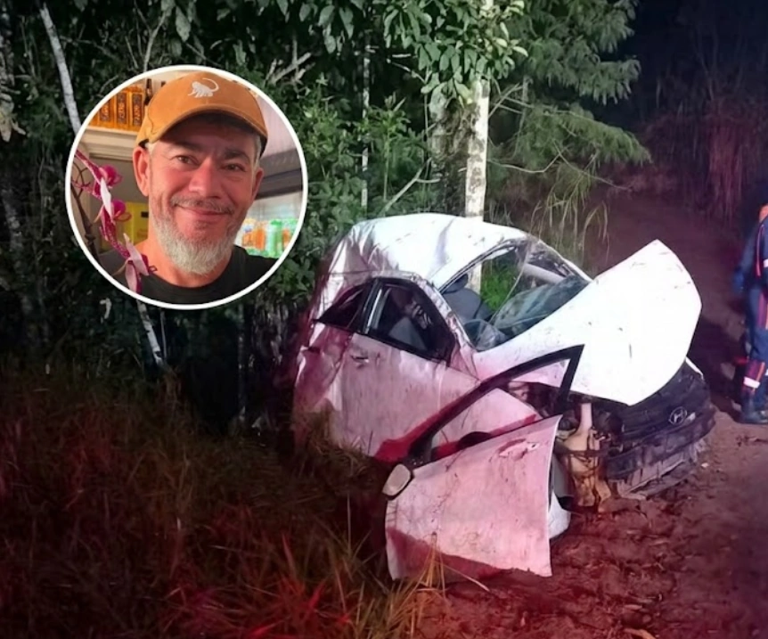 Pai de vereador do ES morre após carro cair em ribanceira na BR-262