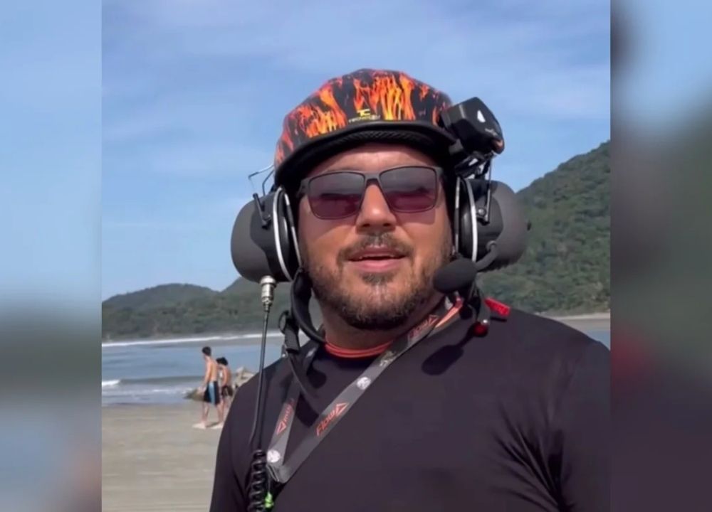 Piloto de paramotor é atingido no ar por linha de pipa e morre após queda