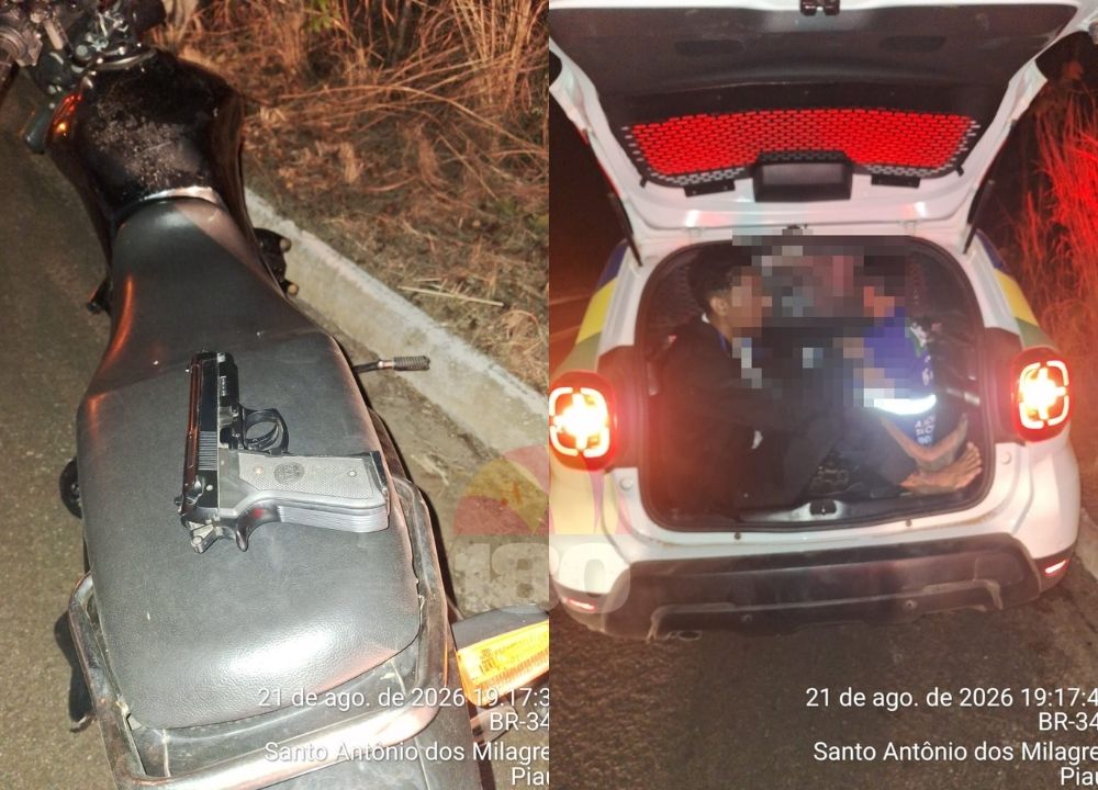 PM apreende dois adolescentes suspeitos de tentativa de roubo em Angical do Piauí