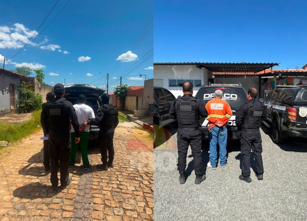 Polícia Civil prende dois condenados por estupro de vulnerável em Teresina e Altos