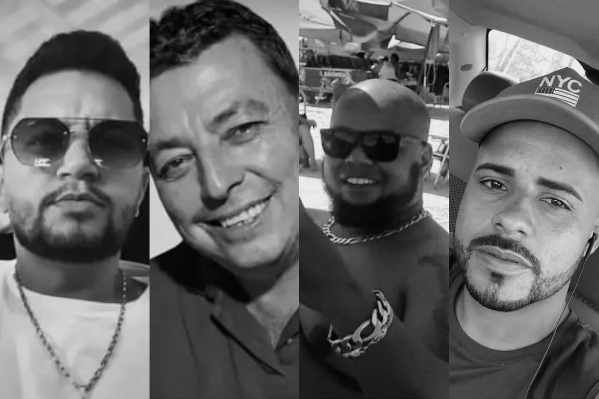 Quatro homens são mortos a tiros durante possível acerto de contas; ex-secretário está entre as vítimas