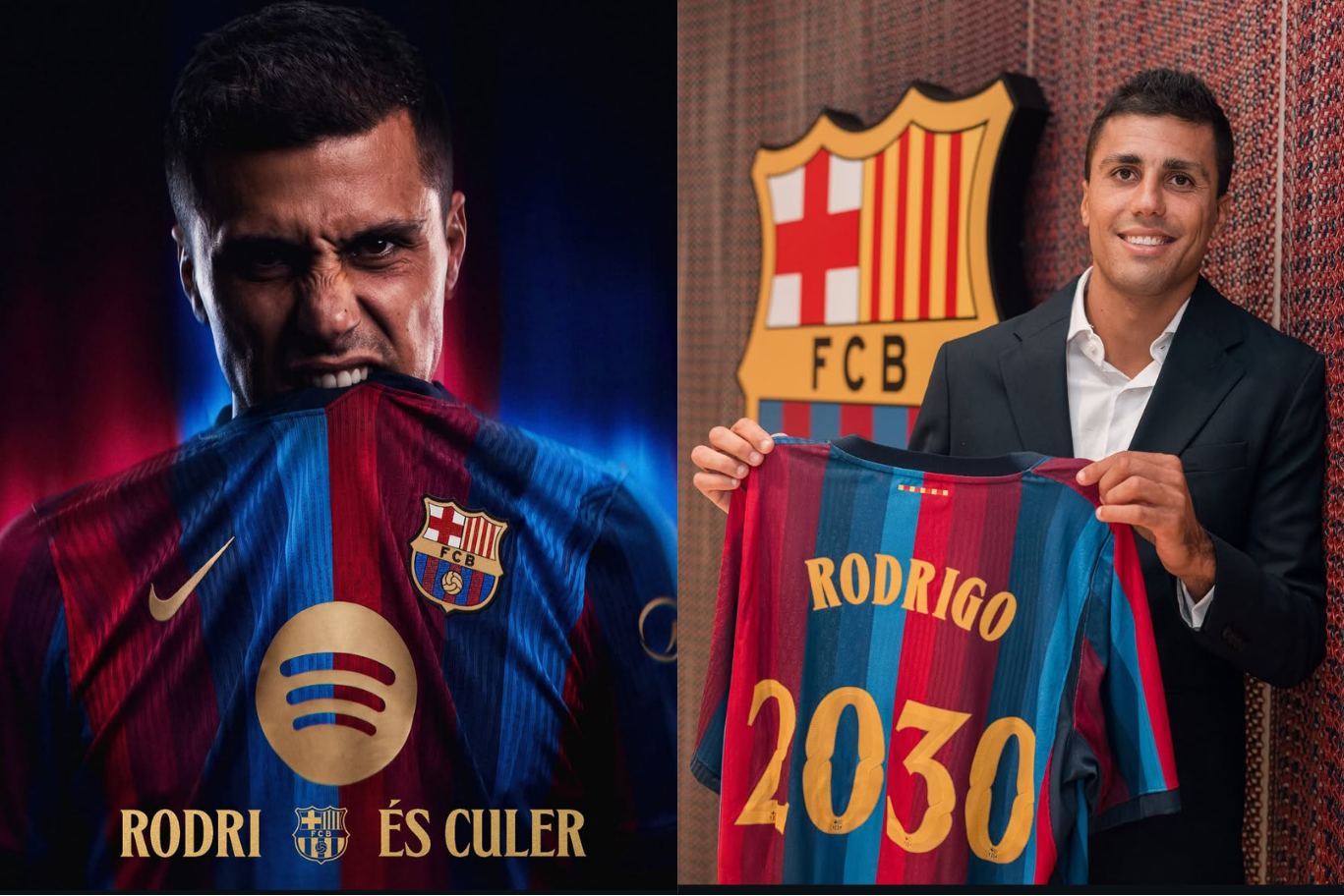 Rodri diz que Barcelona sempre foi a primeira opção