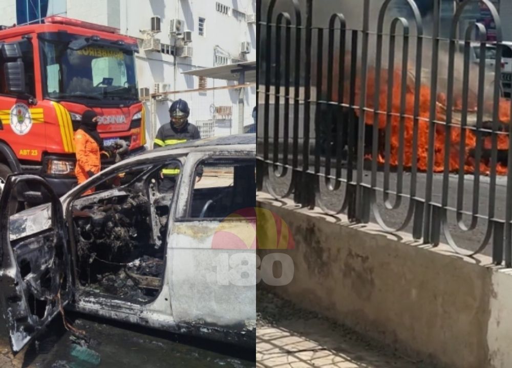 Segundo carro pega fogo em menos de 24 horas e chama atenção em Teresina