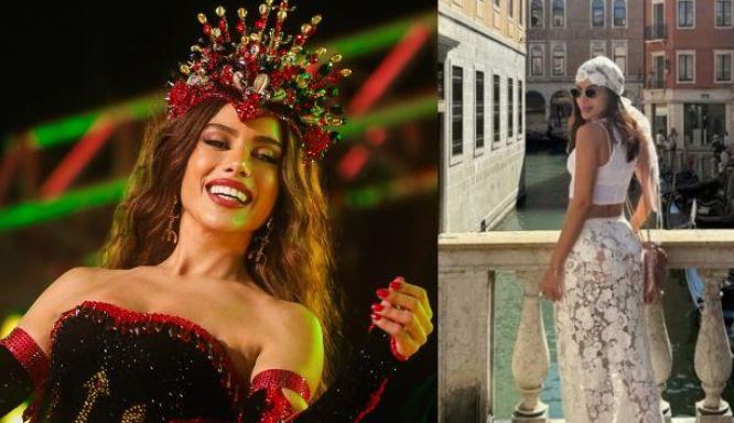 Anitta curte dias de descanso em Veneza com a mãe
