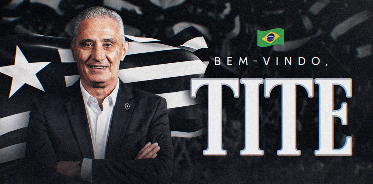 Botafogo anuncia a contratação do técnico Tite