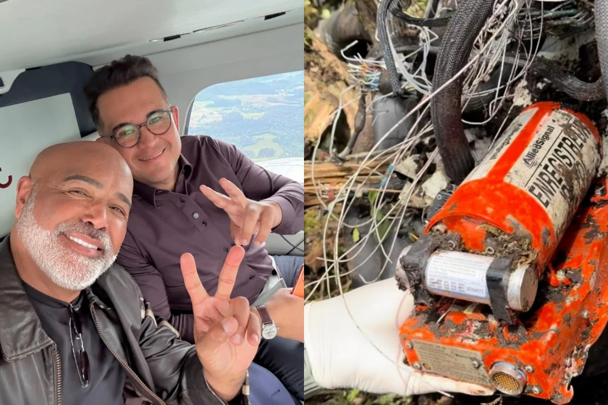 Caixa-preta de helicóptero que caiu com Rick segue para investigação em Brasília