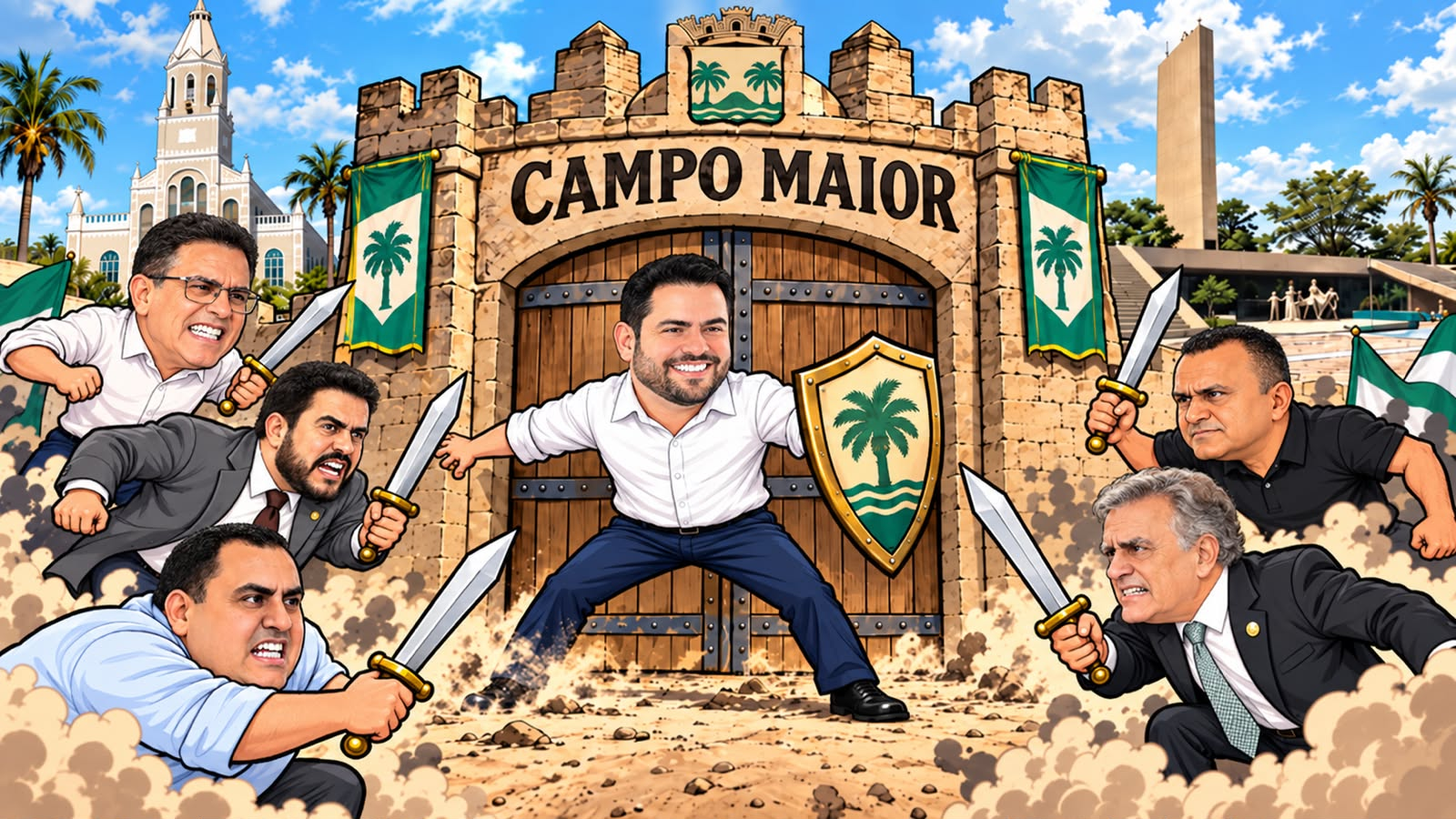 Campo Maior sitiada: Ribamar tenta erguer muralha contra candidatos ‘forasteiros’