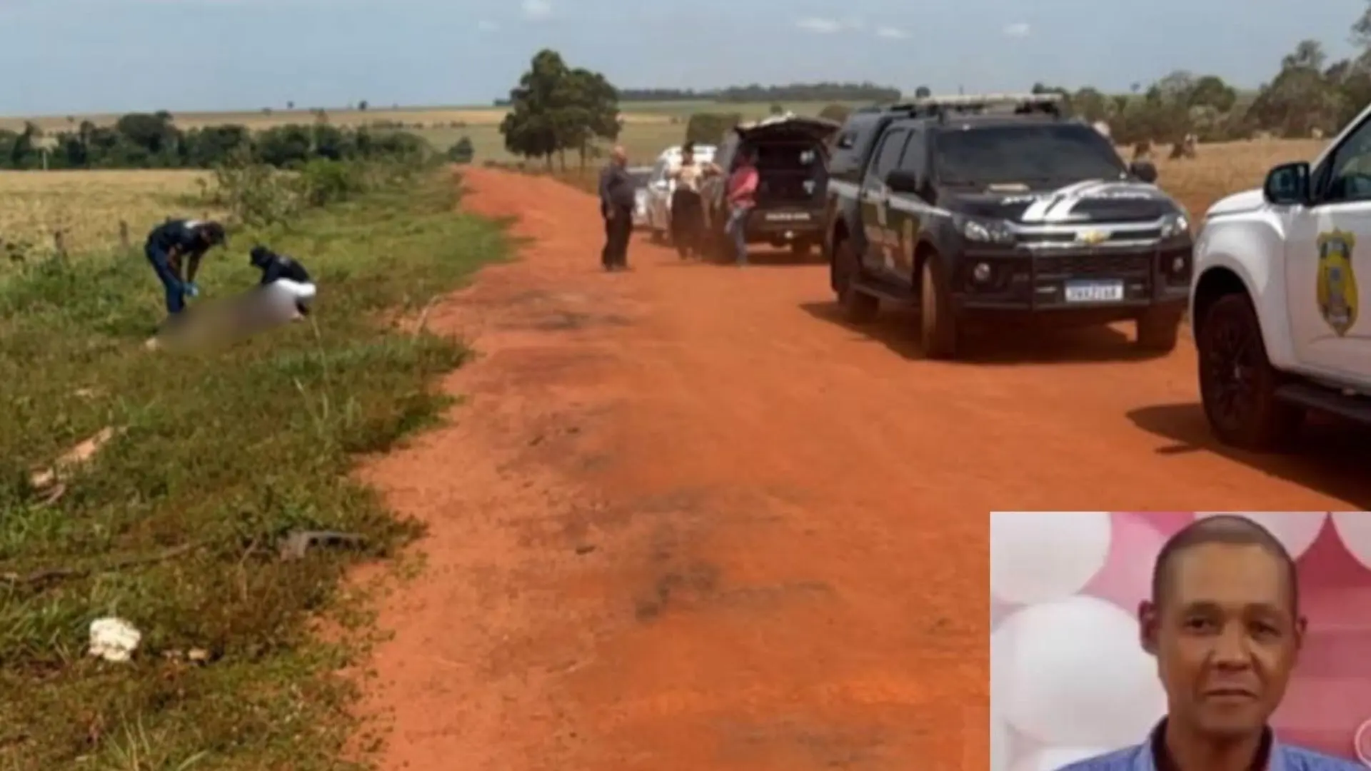 Corpo é encontrado queimado com marcas de facadas às margens de estrada em Itaquiraí