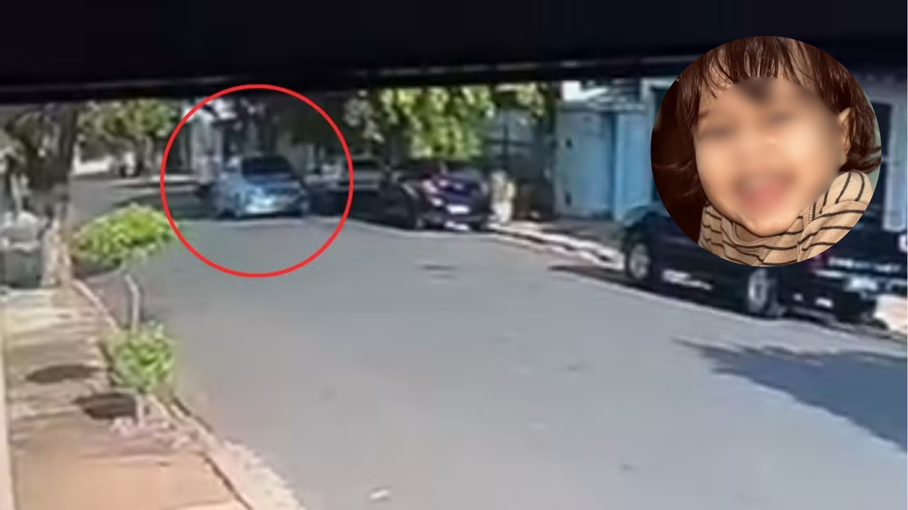 Criança de 1 ano e 8 meses morre após ser atropelada na frente de casa