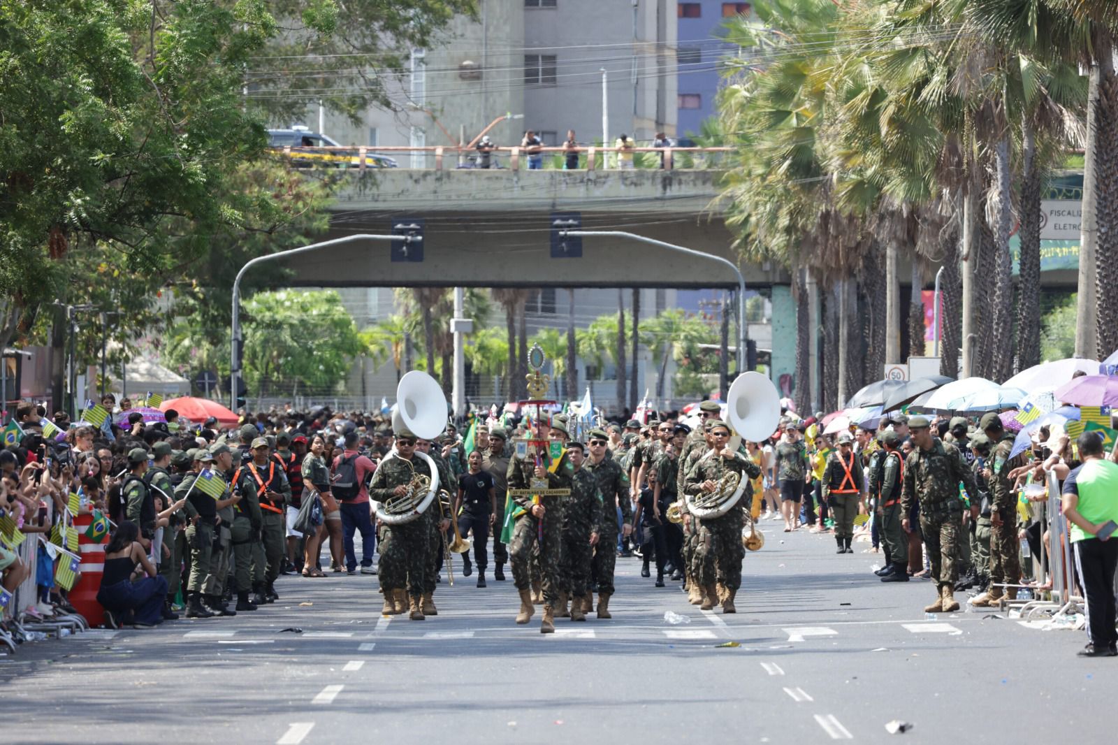 Desfile de 7 de Setembro celebra os 204 anos da Independência do Brasil, na avenida Marechal Castelo Branco