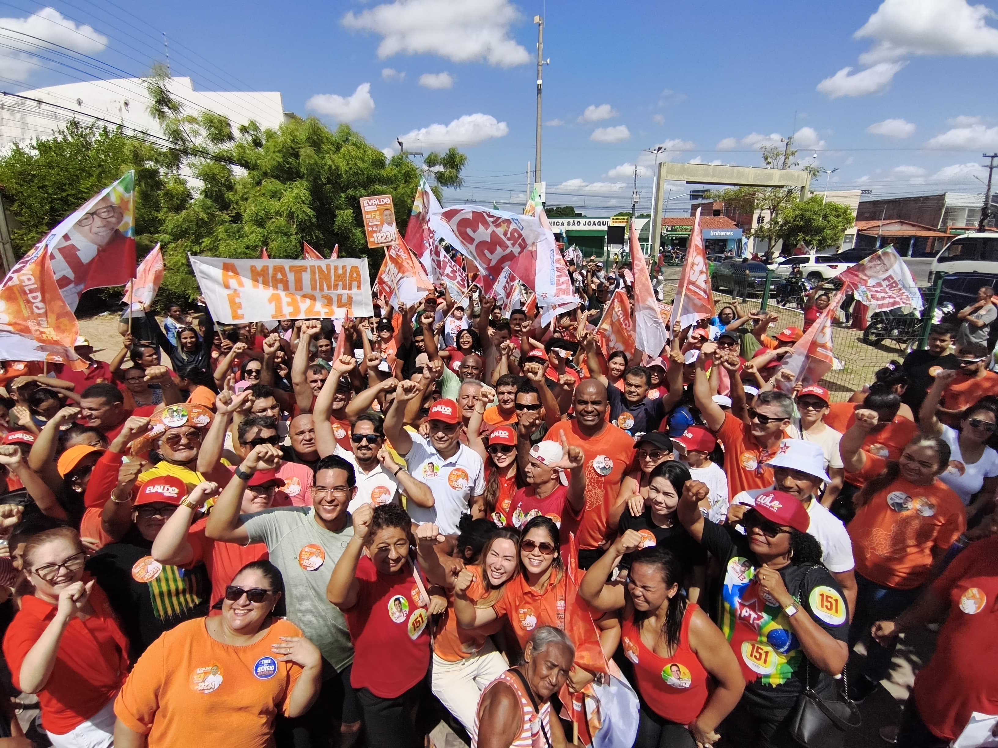 Evaldo Gomes, caminha na zona norte