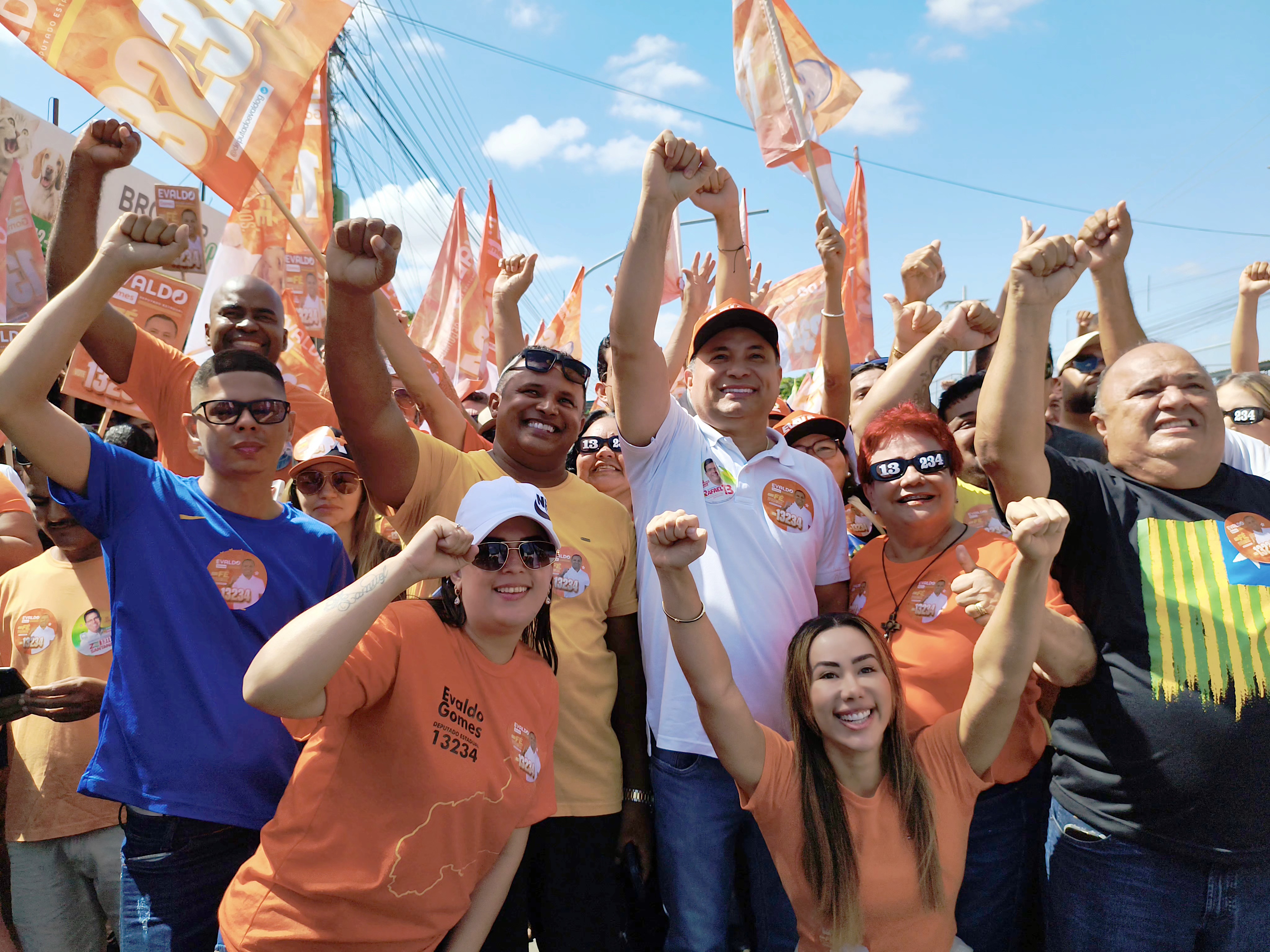 Evaldo Gomes, caminhada na zona norte