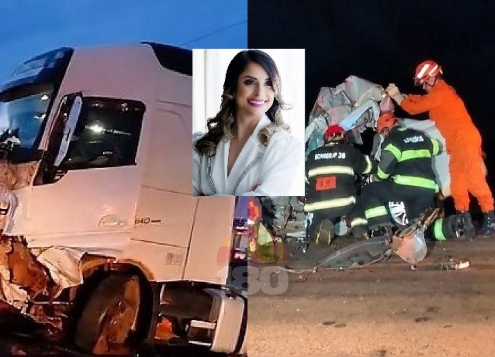 Fisioterapeuta morre em acidente entre carro e carreta na MT-358