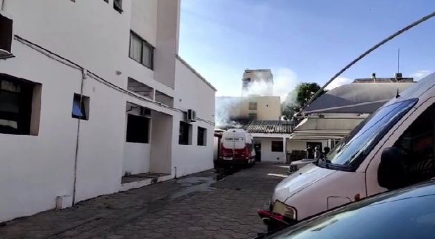 Fogo atinge prédio anexo do Ministério Público do Piauí, em Teresina