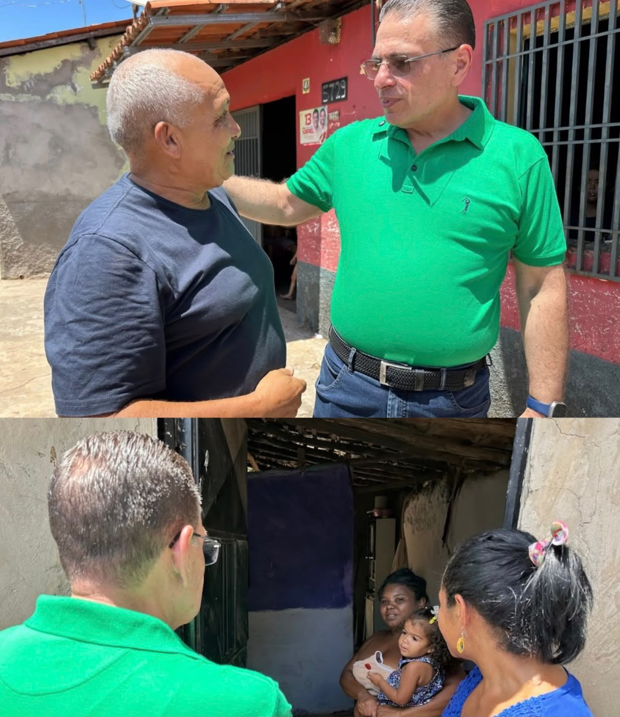 Gessivaldo Isaías percorre Olarias e conversa com moradores durante caminhada