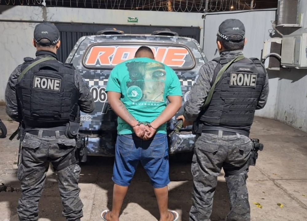 Homem é preso com pistola e 16 munições durante operação da PM em Teresina