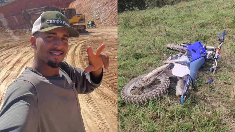 Jovem morre ao ser atingido pela própria moto em acidente durante trilha