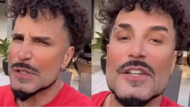 Latino é flagrado em clima íntimo com mulher durante show e se pronuncia