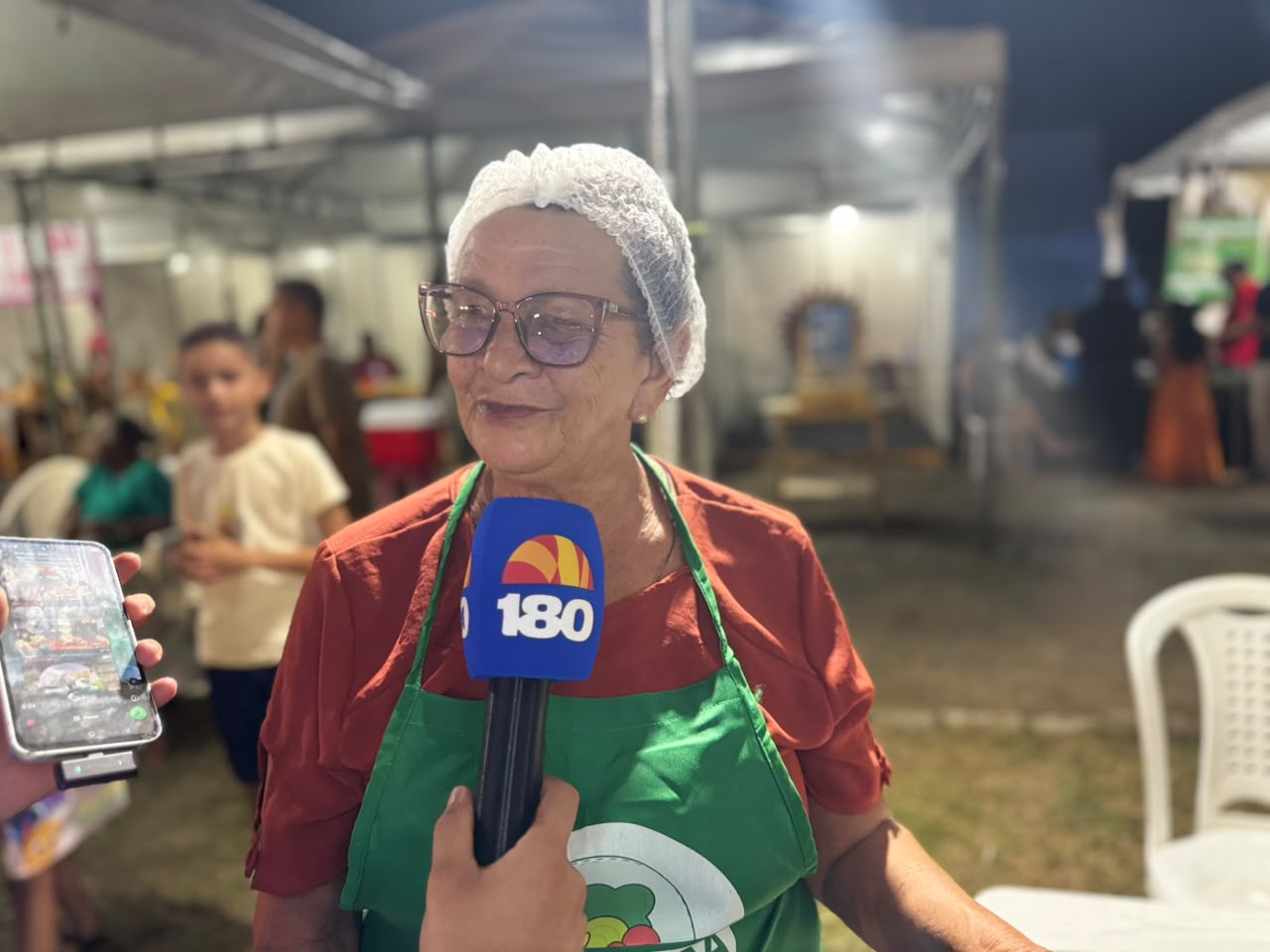 Maria de Fatima participante da feira