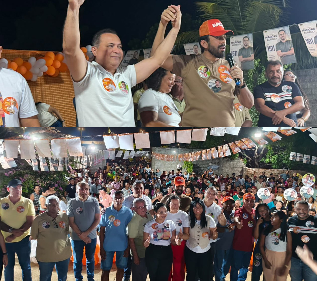 Mesmo com chuva, deputado Evaldo Gomes reúne centenas pessoas em Novo Oriente