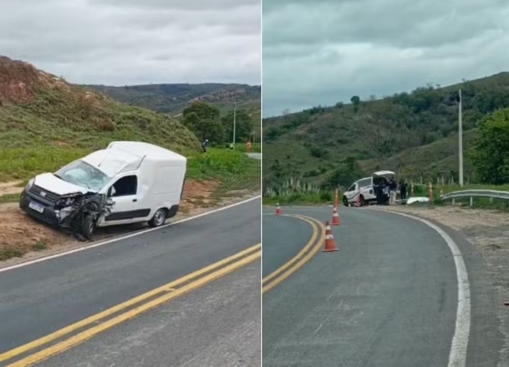 Motociclista de 46 anos morre após ser atingido por carro na contramão na BR-116