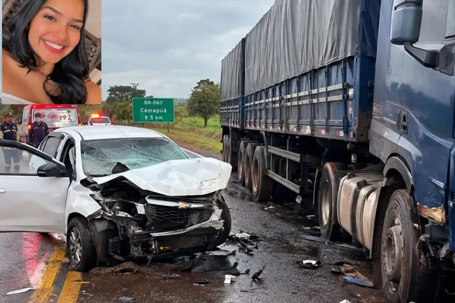 Mulher morre na BR-060 durante viagem para consulta do filho em Campo Grande