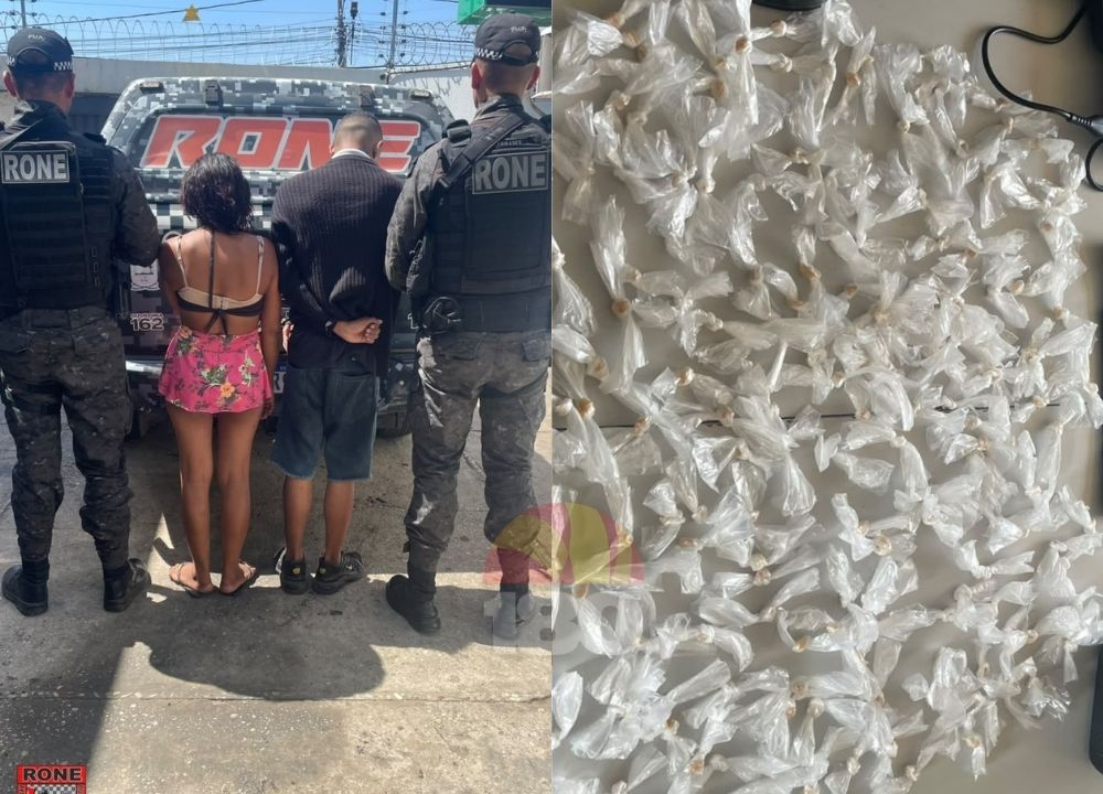 PM apreende 170 invólucros de crack e prende mulher por tráfico na zona Norte de Teresina