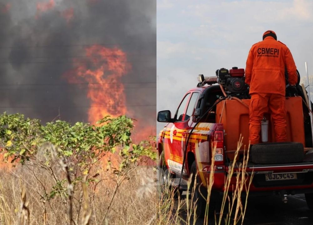 Recém-inaugurado, Corpo de Bombeiros combate incêndio em Campo Maior