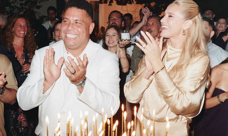 Ronaldo Fenômeno reúne os quatro filhos em festa de 50 anos