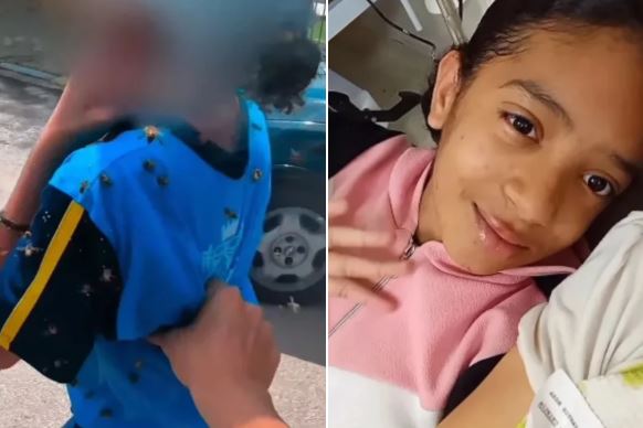 Safira, menina atacada por abelhas, tem alta hospitalar