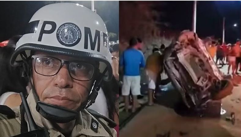 Tenente da PM morre em acidente de carro enquanto estava de folga