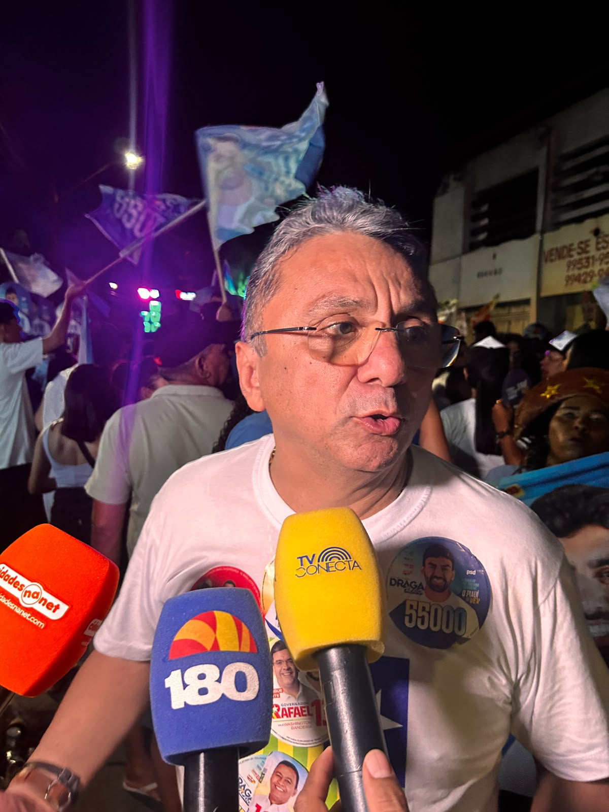 Vereador Dudu reforça apoio ao Time do Povo e a Eduardo Draga Alana em ato no Dirceu