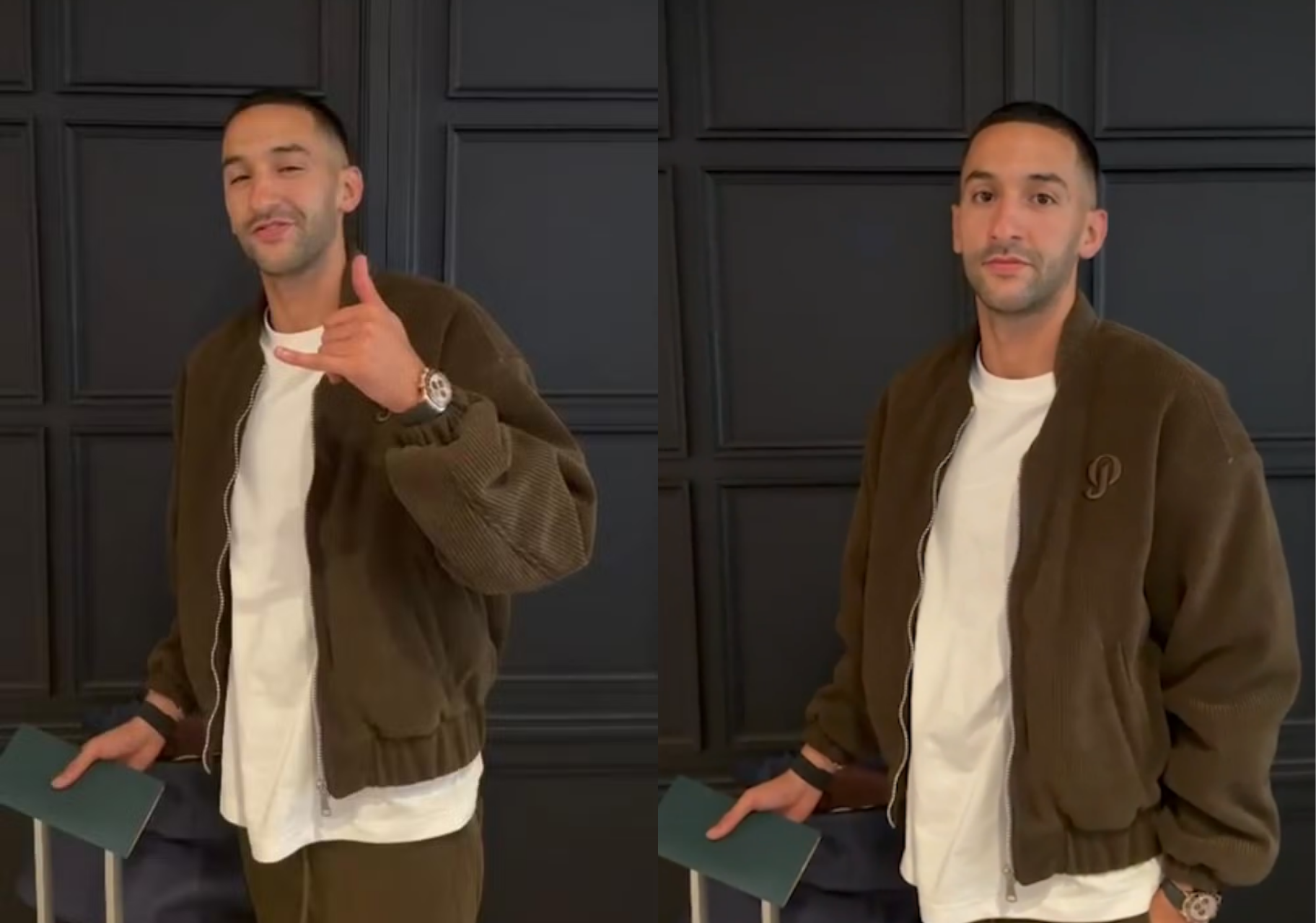 Ziyech embarca para o Rio e manda recado para torcida do Botafogo