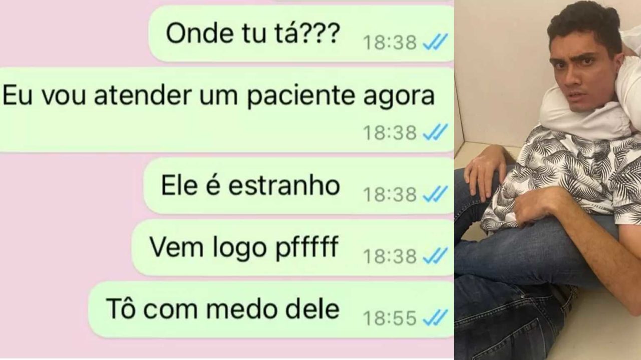A dentista enviou mensagens para seu noivo o alertando do perigo