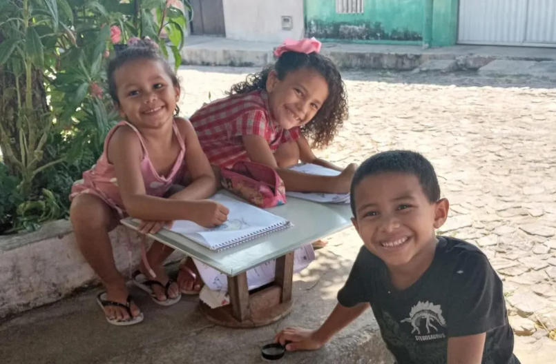 Maria Eloá, Francisca Aylla e Francisco Ayllan